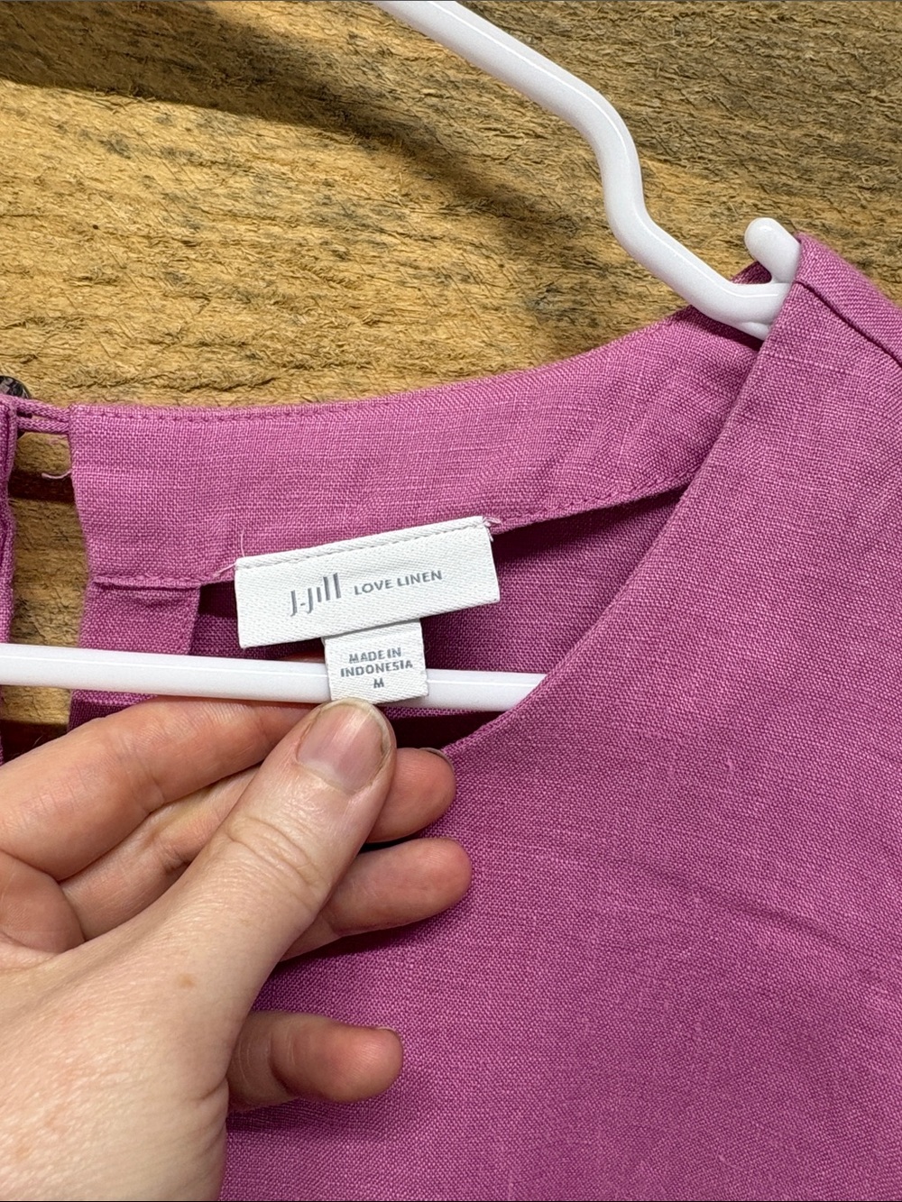 J Jill Linen Sleeveless Dress - Pink - Picture 2 of 7